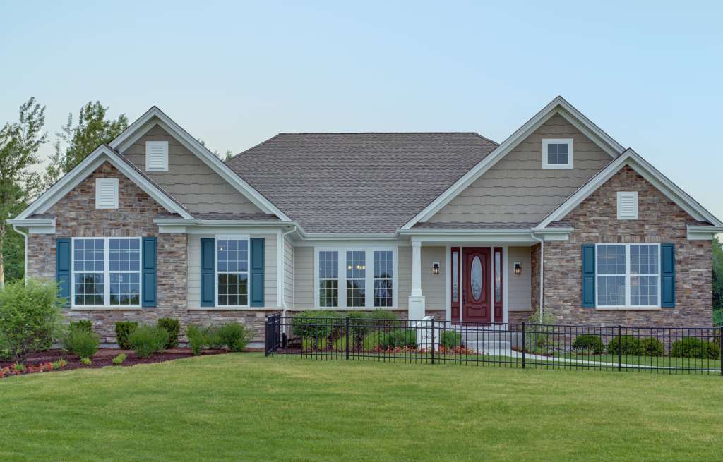 Ranch Home with 4 Gables