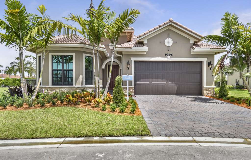 Unique Ranch House with Bayed Windows & Palm Trees